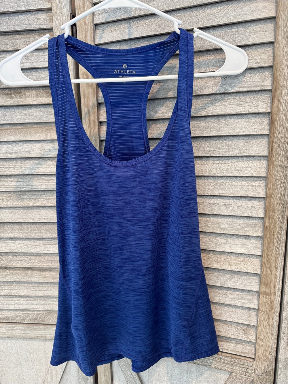 Athleta Deep Blue Racerback Tank Top size small